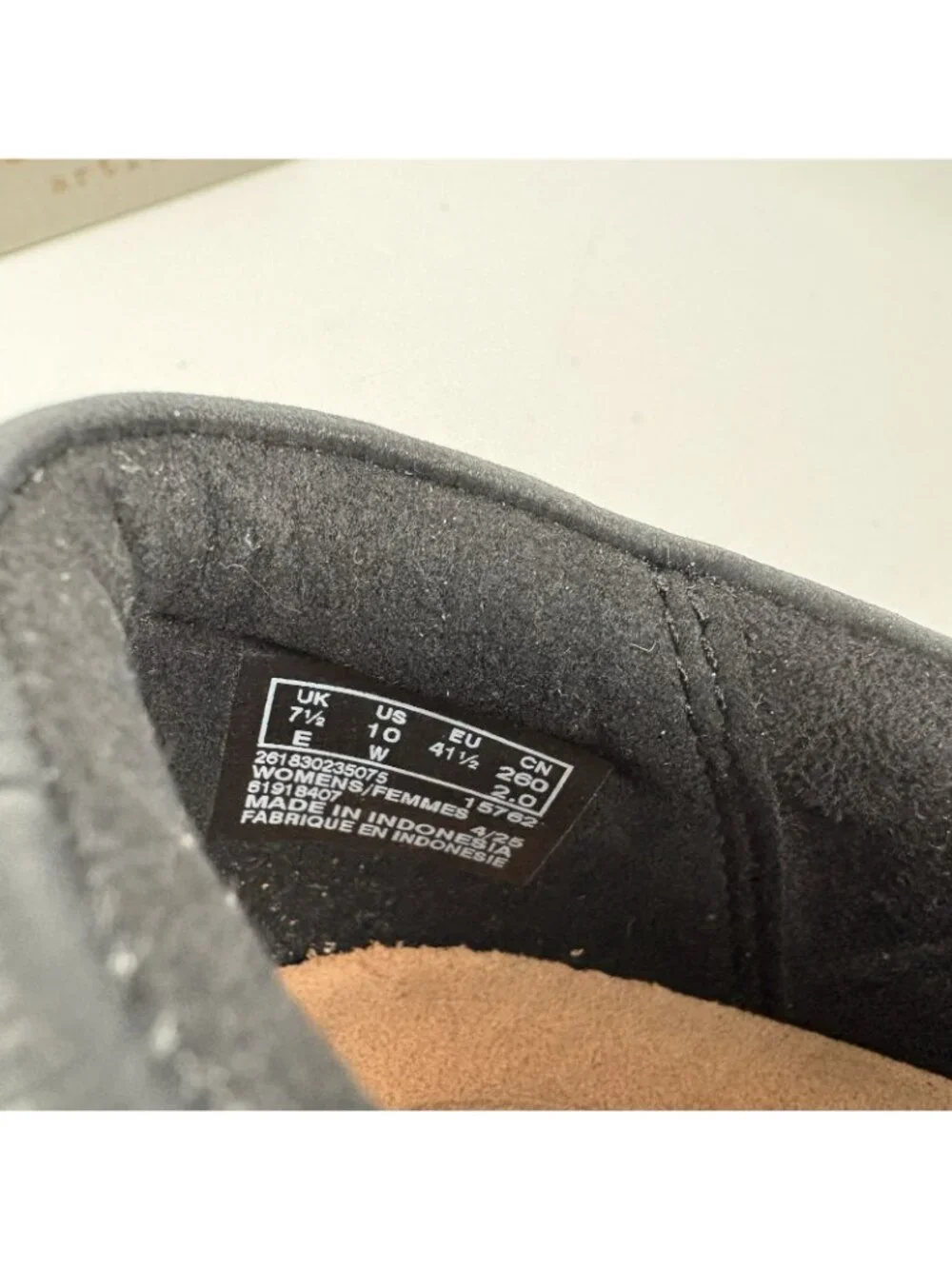 Clarks Artisan Women 10W Black Leather Comfort Slip On Certina Rose Loafers